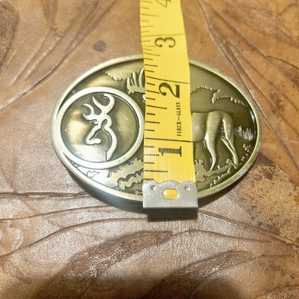 Western Outdoors Gold Deer Belt Buckle